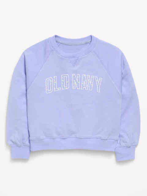 Logo-Graphic Crew-Neck Sweatshirt for Girls
