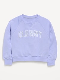 Image number 1 showing, Logo-Graphic Crew-Neck Sweatshirt for Girls