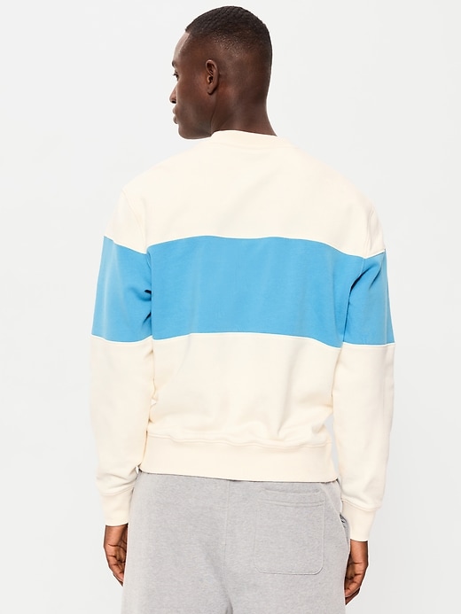 Image number 2 showing, Loose Color-Block Crew-Neck Sweatshirt