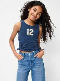 Image number 1 showing, Side-Ruched Tank Top for Girls