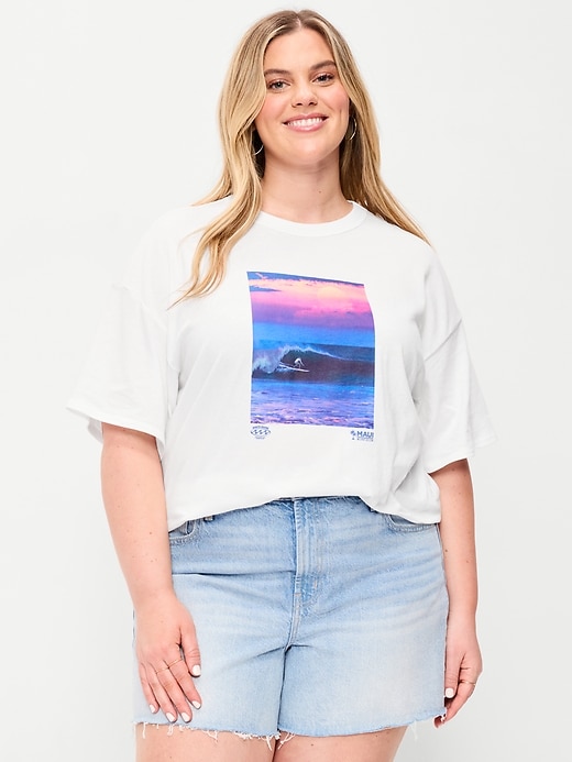 Image number 7 showing, Short-Sleeve Loose Crew-Neck T-Shirt