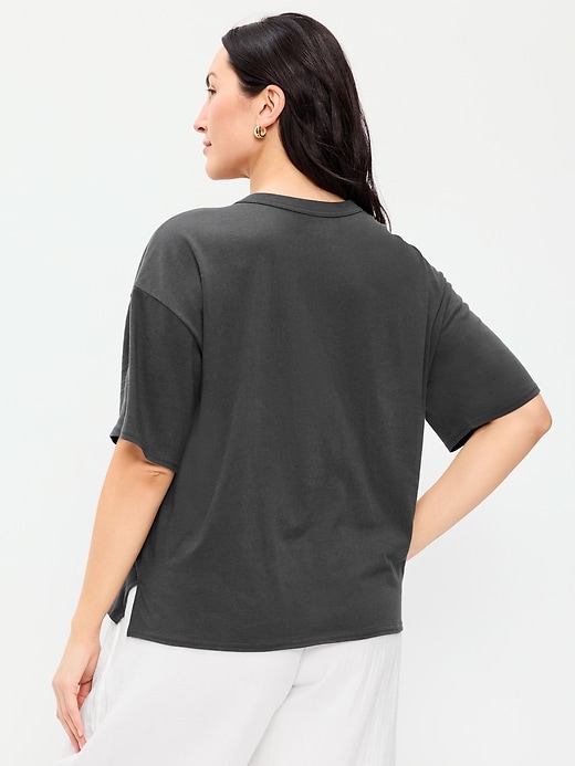 Image number 6 showing, Short-Sleeve Loose Crew-Neck T-Shirt