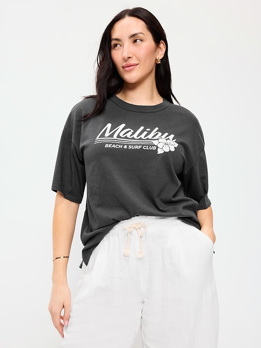 Image number 5 showing, Short-Sleeve Loose Crew-Neck T-Shirt