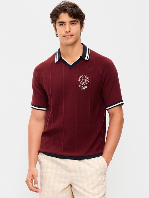 Image number 1 showing, Rugby-Style Sweater Polo