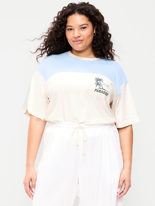 Image number 7 showing, Short-Sleeve Loose Crew-Neck T-Shirt