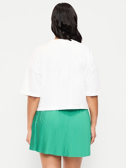 Image number 8 showing, Vintage Crew-Neck Oversized Crop Graphic T-Shirt