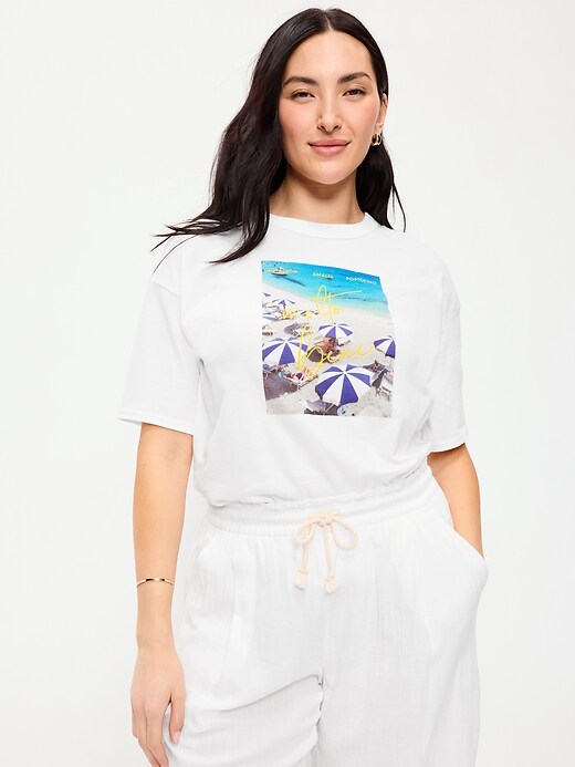 Image number 5 showing, Short-Sleeve Loose Graphic T-Shirt