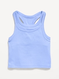 Image number 3 showing, 2-In-1 Ribbed Tank Top for Girls