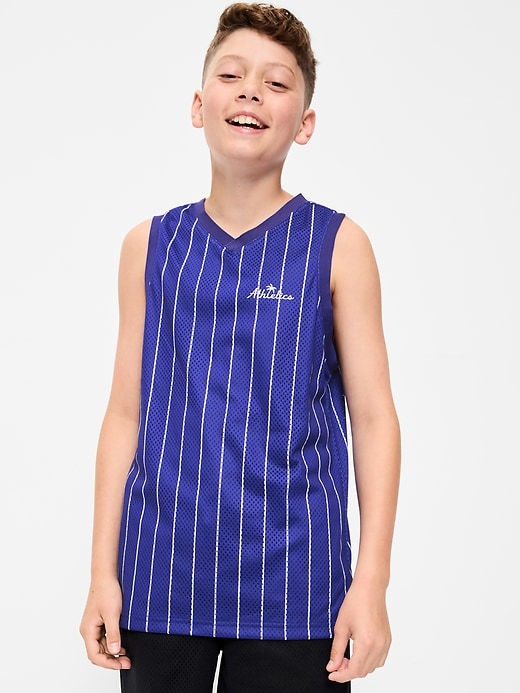 Image number 1 showing, Mesh Basketball Tank Top for Boys