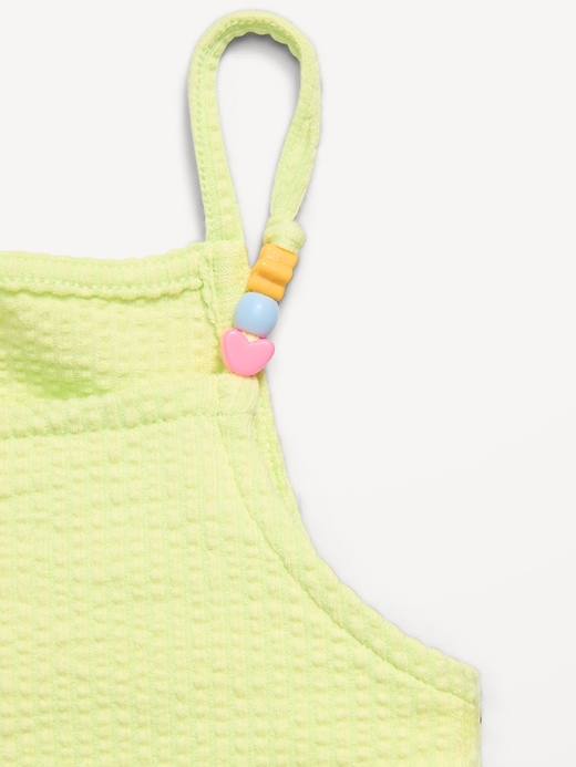 Image number 3 showing, Textured Ruffle-Trim Tank Top and Shorts Set for Toddler Girls