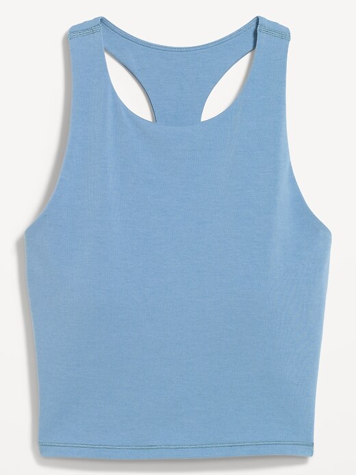 Image number 1 showing, Medium Support PowerSoft High-Neck Racerback Sports Bra