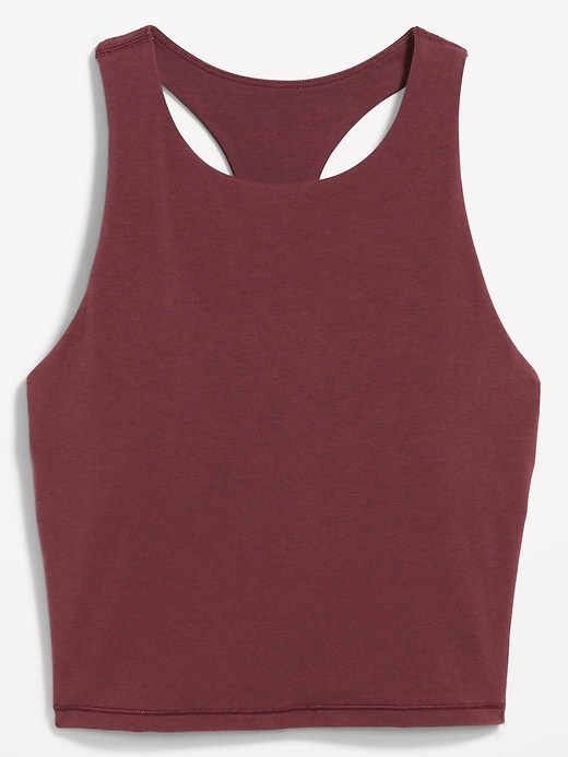 Image number 4 showing, Medium Support PowerSoft High-Neck Racerback Sports Bra