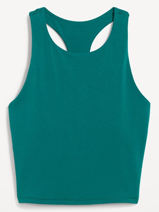 Image number 4 showing, Medium Support PowerSoft High-Neck Racerback Sports Bra