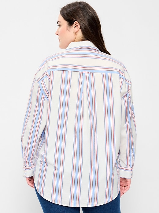 Image number 6 showing, Oversized Button-Down Boyfriend Shirt