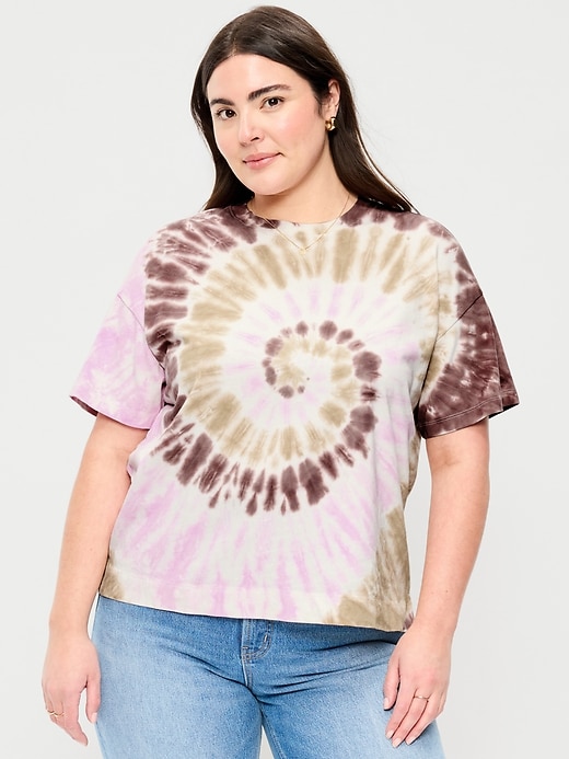 L'image numéro 5 présente T-shirt ras du cou rétro pour femme