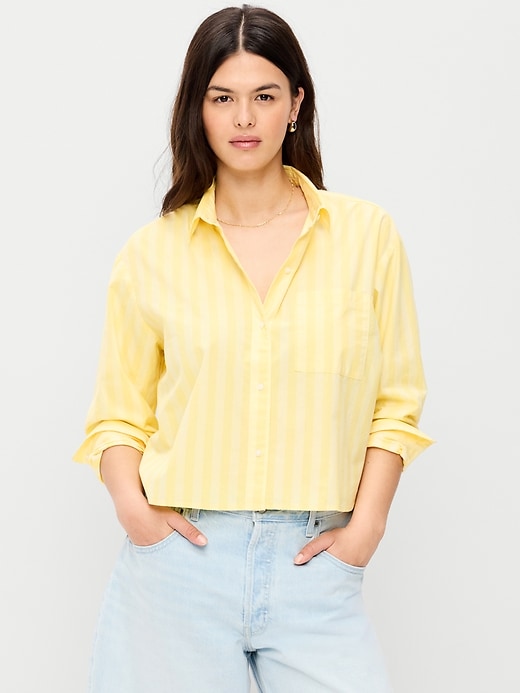 Image number 5 showing, Cropped Button-Down Shirt