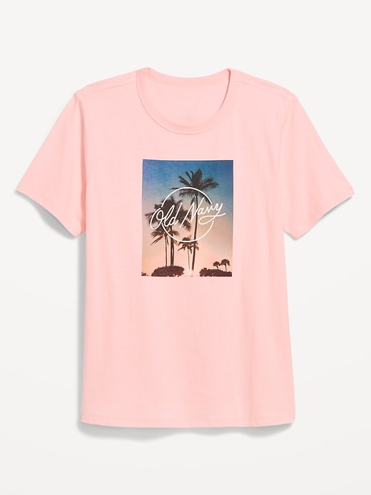L'image numéro 5 présente T-shirt passe-partout ras du cou à logo imprimé