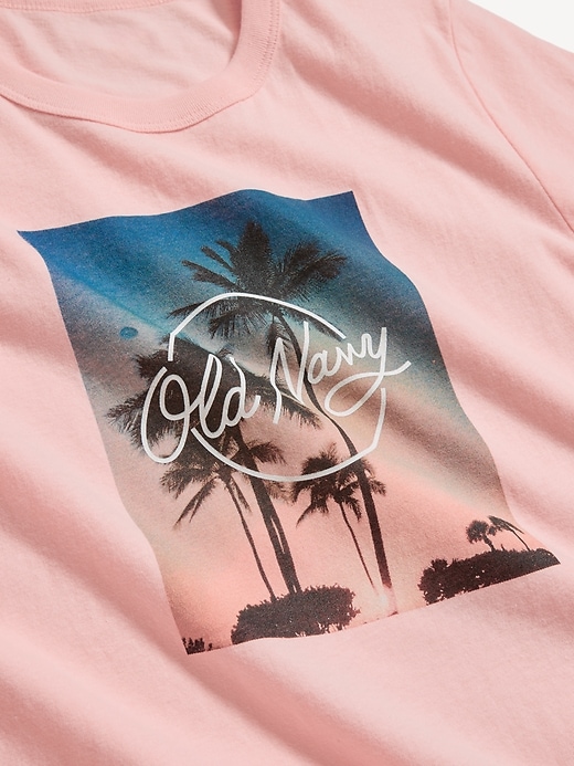 L'image numéro 4 présente T-shirt passe-partout ras du cou à logo imprimé