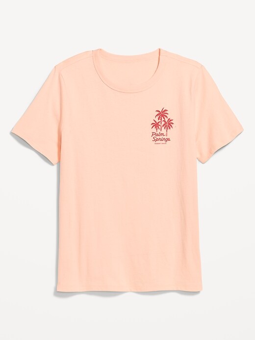 L'image numéro 5 présente T-shirt passe-partout ras du cou à imprimé