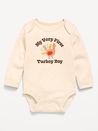 Image number 1 showing, Long-Sleeve Graphic Bodysuit for Baby
