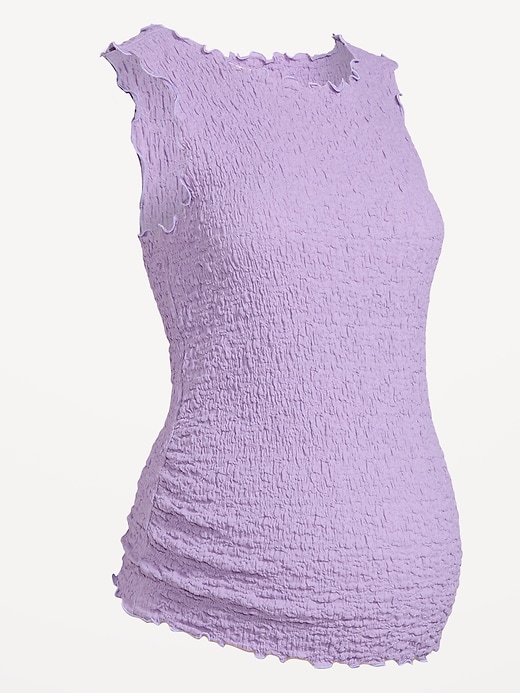 Image number 2 showing, Maternity Texured High-Neck Tank Top