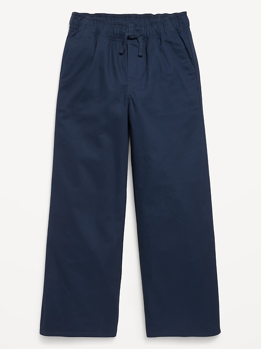 Image number 1 showing, School Uniform Baggy Wide-Leg Pull-On Pants for Girls