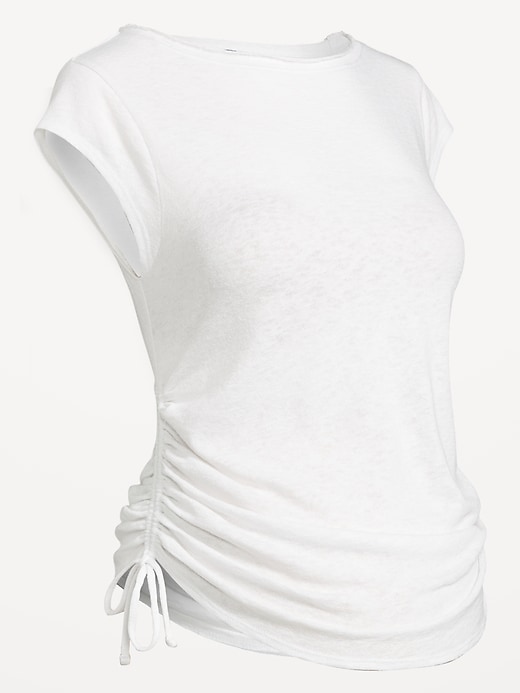 Image number 1 showing, Maternity Side-Cinch Jersey Top