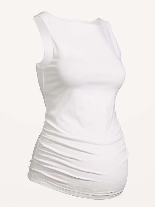 Image number 2 showing, Maternity Slit-Neck Tank Top
