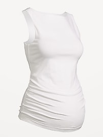 Image number 2 showing, Maternity Slit-Neck Tank Top