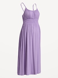 Image number 1 showing, Maternity Smocked Fit & Flare Dress
