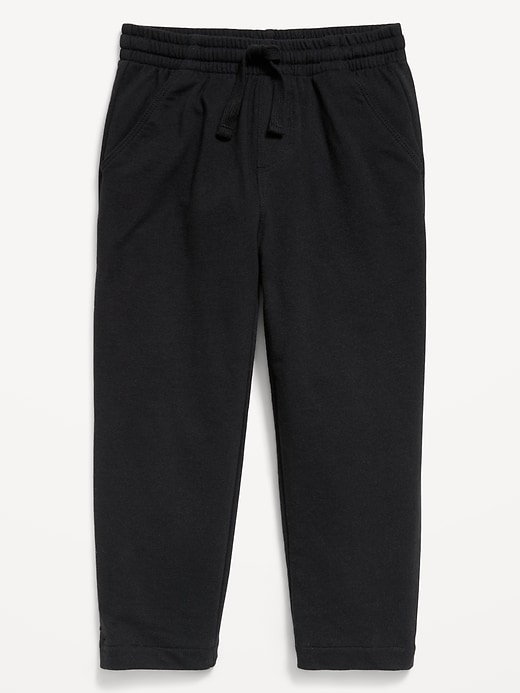 L'image numéro 1 présente Pantalon de jogging en tricot coupe baril à taille extensible pour tout-petit