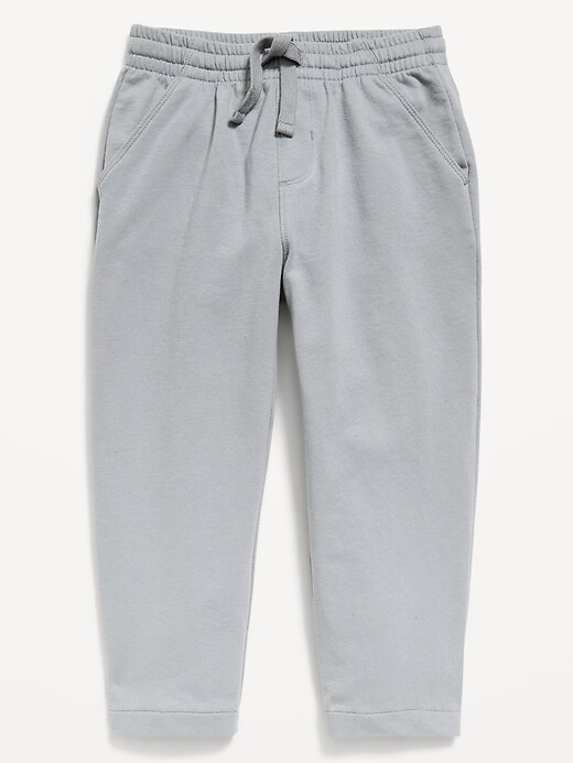 L'image numéro 1 présente Pantalon de jogging en tricot coupe baril à taille extensible pour tout-petit
