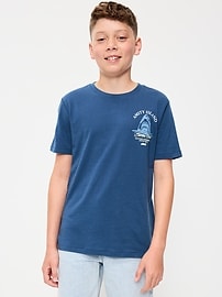 Image number 1 showing, Jaws™ Gender-Neutral Graphic T-Shirt for Kids