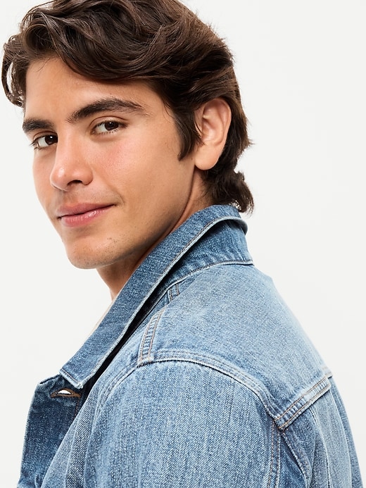 L'image numéro 4 présente Veste de camionneur en denim