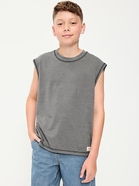 Image number 1 showing, Boxy Muscle Tank Top for Boys