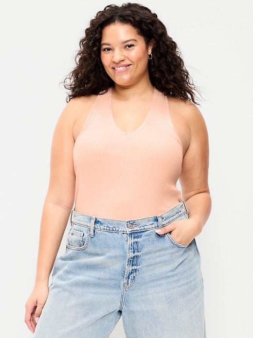 Image number 6 showing, Sleeveless Ribbed Loop-Back Tank Top