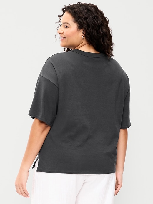 Image number 8 showing, Short-Sleeve Loose Crew-Neck T-Shirt