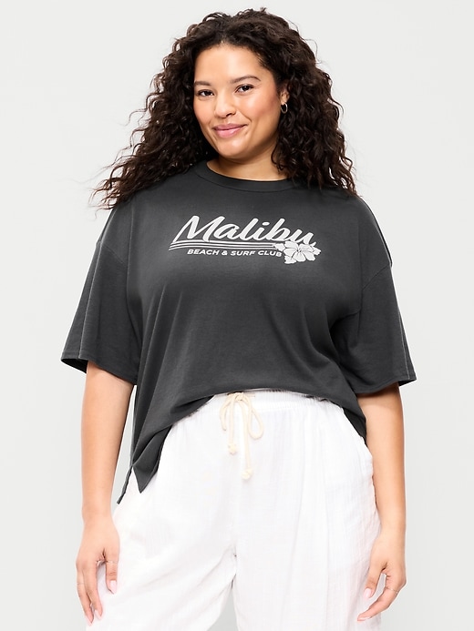 Image number 7 showing, Short-Sleeve Loose Crew-Neck T-Shirt