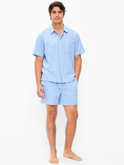 Image number 1 showing, Poplin Pajama Shorts Set