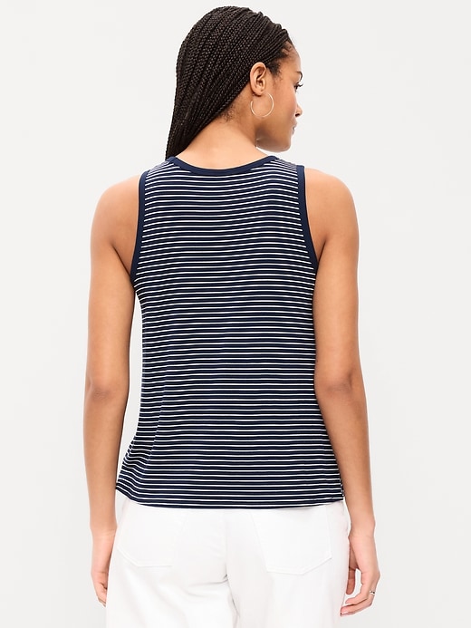 Image number 2 showing, Luxe High-Neck Tank Top