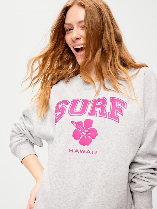 Image number 3 showing, SoComfy Oversized Crew-Neck Sweatshirt