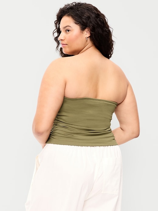 L'image numéro 8 présente Bustier en tissu sculptant double épaisseur