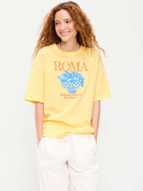 Short-Sleeve Loose Graphic T-Shirt