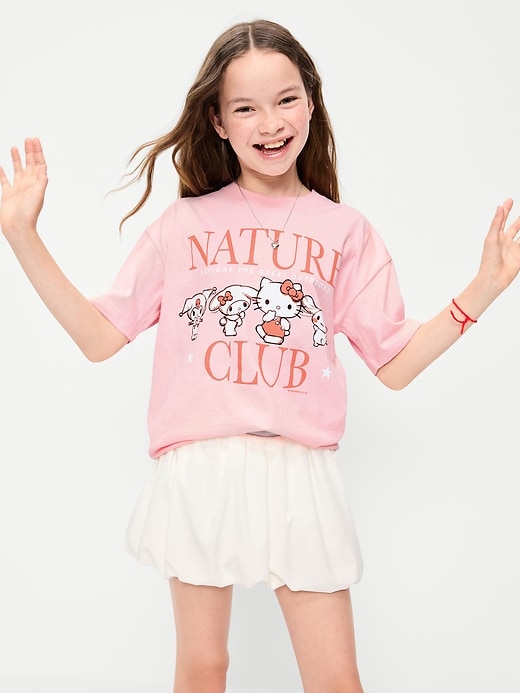 Image number 1 showing, Hello Kitty® Oversized Graphic T-Shirt for Girls