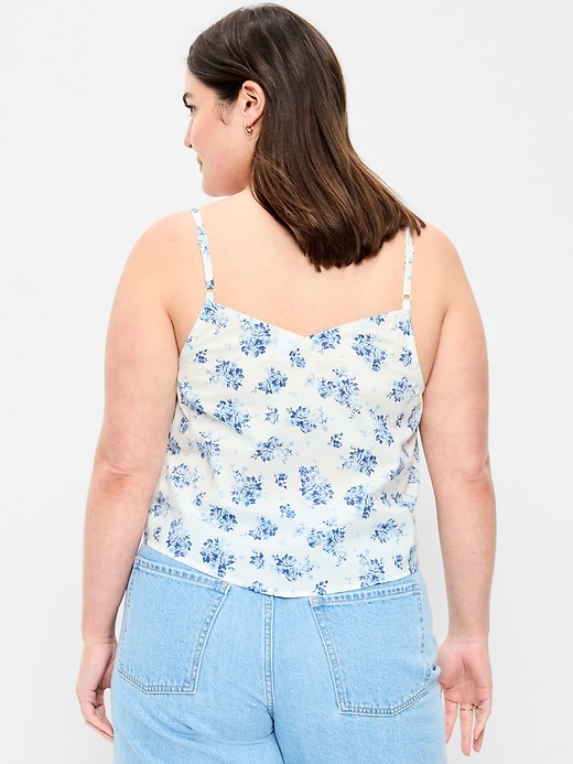Image number 6 showing, Lace-Trim Scarf Tank Top
