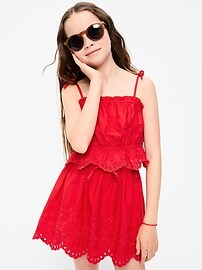 Image number 1 showing, Sleeveless Tie-Shoulder Top for Girls