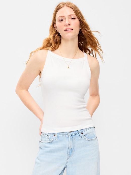 L'image numéro 1 présente Camisole tablier ajustée