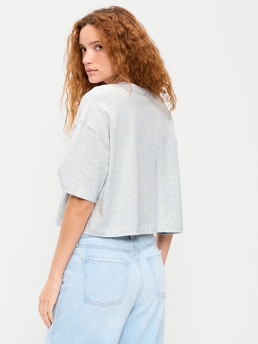 Image number 2 showing, Vintage Crew-Neck Cropped T-Shirt