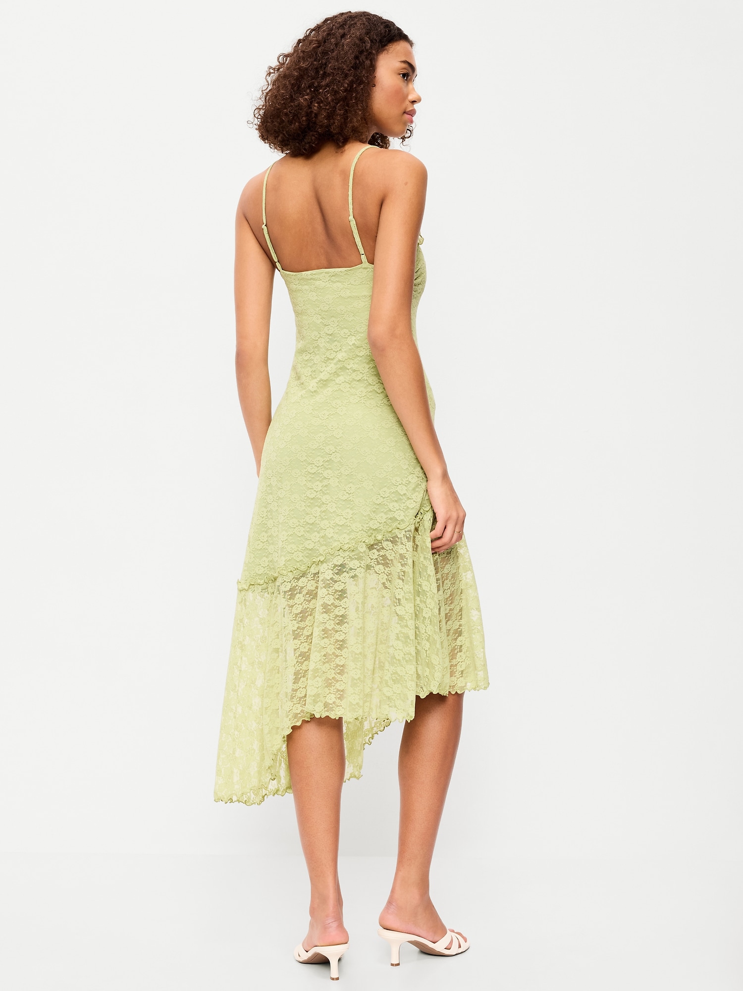 Fit & Flare Lace Midi Dress | Old Navy