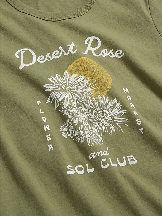 L'image numéro 4 présente T-shirt passe-partout ras du cou à imprimé